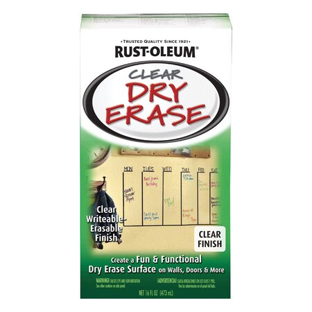 Rust-Oleum Dry Erase Paint Clr 16Oz 284637